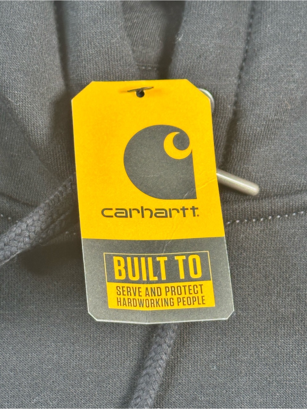 Carhartt Women's Relaxed Fit Midweight Logo Sleeve Graphic Hoodie Medium Black - Picture 3 of 5